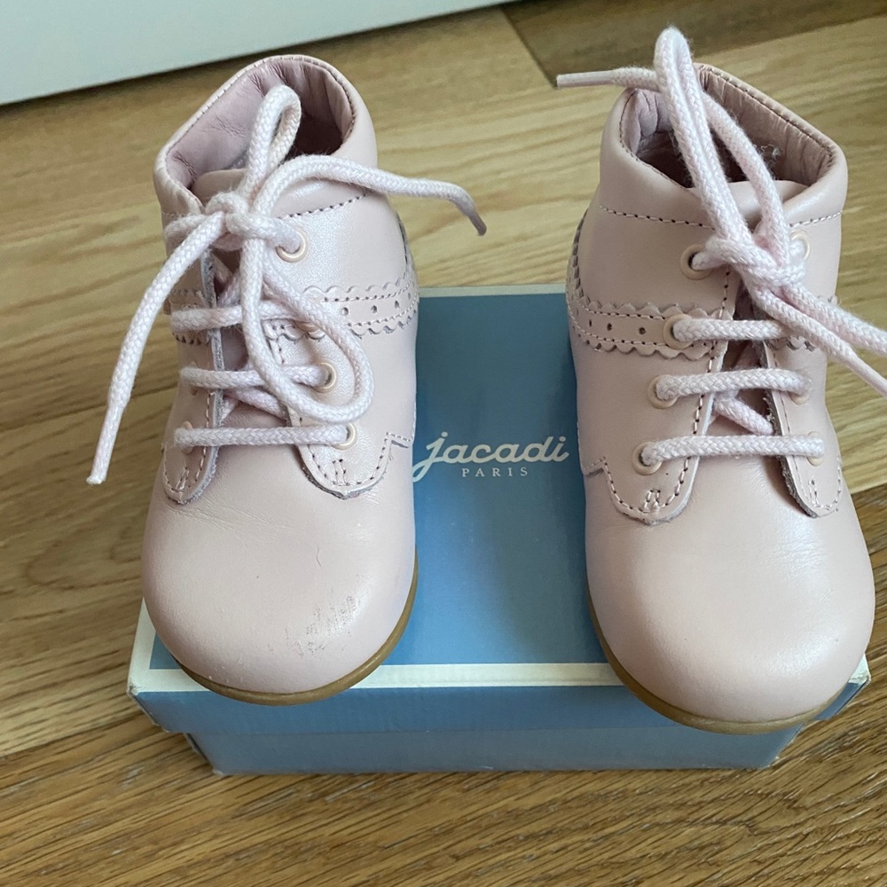 Jacadi -Pale Pink - Ankle Boot -Size 21- with Box